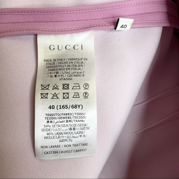 GUCCI Lilac Mini Skirt Size 40 4 Small Crepe Silk Wool 619479 Lined Luxury - Picture 9 of 15